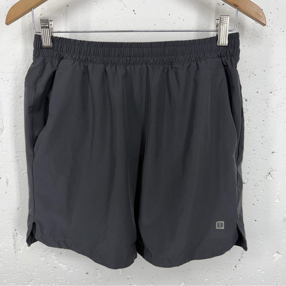 Layer 8 Men’s Size Medium Black Elastic Drawstring Waist Athletic Shorts Layer8